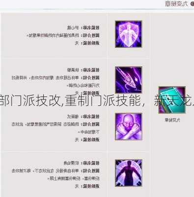 新天龙八部门派技改,重制门派技能,新天龙八部革新。
