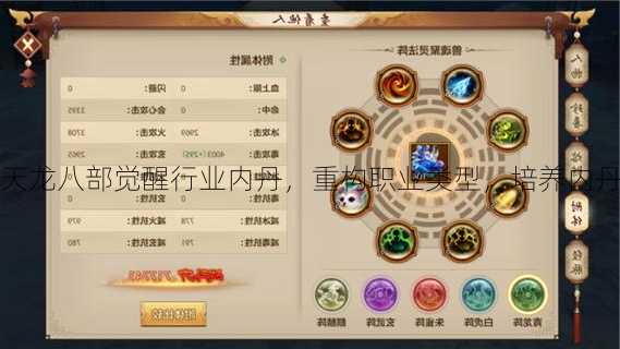 天龙八部觉醒行业内丹,重构职业类型,培养内丹